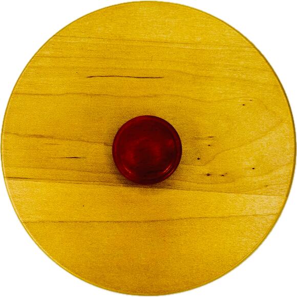 Longaberger PEPPERMINT STRIPE Red Tree Trimming Lid Liner Protector Tie-on Box - Picture 5 of 9